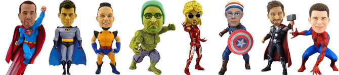 superhero bobbleheads